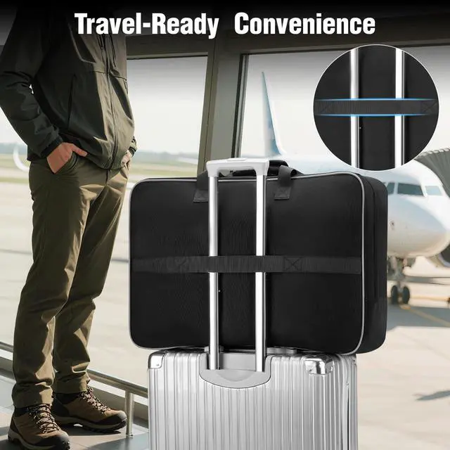 Alt view image 6 of 7 - Carrying Case Compatible with Starlink Gen 3 for Camping and RV | Case Compatible with Starlink Satellite Dishes Gen 3 Accessories, Shockproof & Waterproof Travel Bag with Inner Pocket, Black