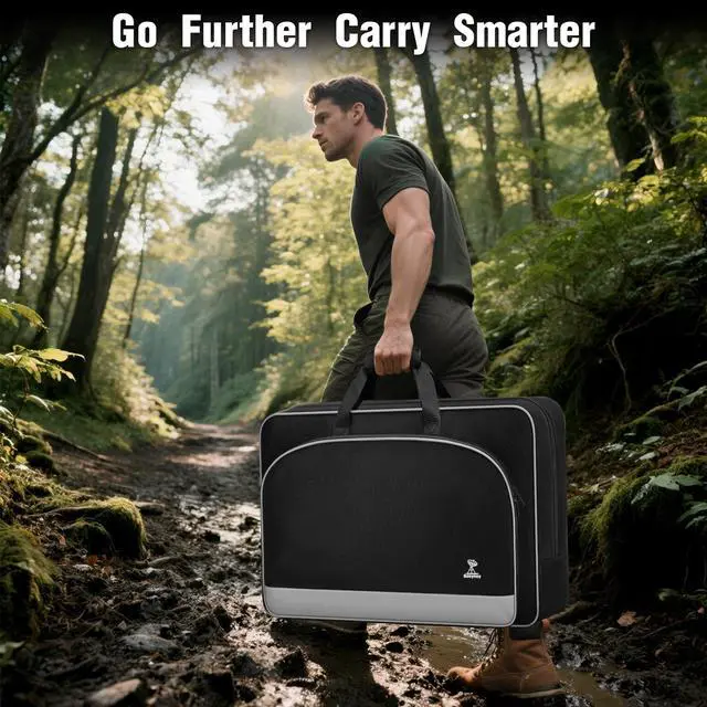 Alt view image 7 of 7 - Carrying Case Compatible with Starlink Gen 3 for Camping and RV | Case Compatible with Starlink Satellite Dishes Gen 3 Accessories, Shockproof & Waterproof Travel Bag with Inner Pocket, Black