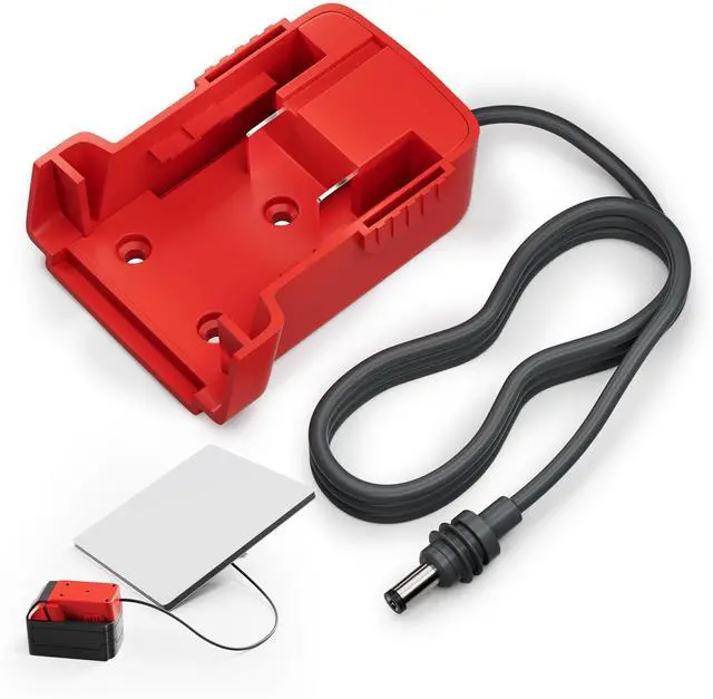 Main image of Starlink Mini Mil.Waukee 18V Battery Adapter | Starlink Mini DC Power Cable Adapter Accessories for Mil.Waukee Battery Charger 3.2FT 18AWG Cord Plug and Play 1M