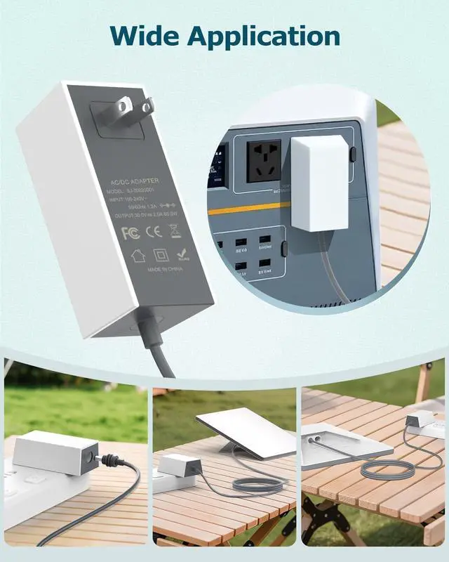 Alt view image 7 of 7 - Starlink Mini Power Supply Adapter 30V 2A 110V-240V AC to DC Chager Adapter for Starlink MINI 12V Power Cable Wall Plug 60W Fast Charger Waterproof, Compatible with Star Link Mini DC Cord
