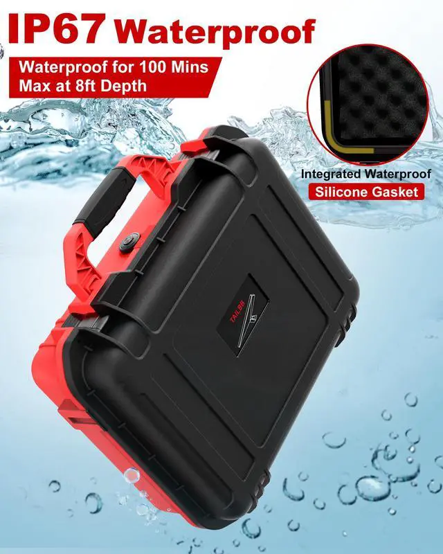 Alt view image 3 of 7 - for Starlink Mini Case, Starlink Mini Accessories Kit Gen 4 Waterproof Black & Red Design Hard Case,Waterproof Pouch Bag & Shoulder Strap,Ideal for Travel, RV, Camping,Backpack Carrying Storage Mount