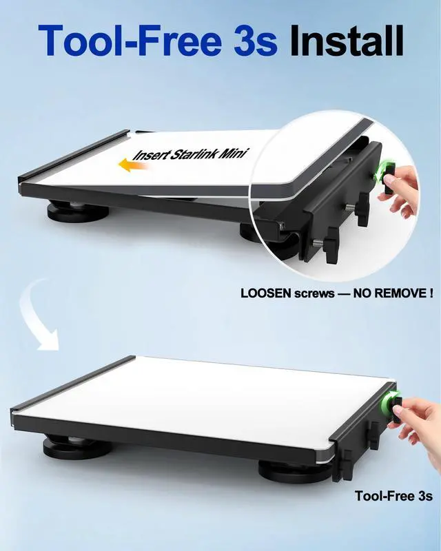 Alt view image 6 of 7 - for Starlink Mini Mount Magnetic - Tool-Free Strong Suction, RV Truck Roof Car Mount Quick Release, Starlink Mini Accessories for Car Boat Kit Rack Dash Travel Flat Base Vehicle Yacht Van(Black)