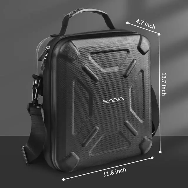 Alt view image 3 of 7 - Ultra-Light Case for Starlink Mini, Waterproof EVA Shockproof Bag | Easy-Clean Surface, 1.7lbs, Rain-Resistant Zipper, Shock Protection, for Travel & Camping Starlink Mini Accessories