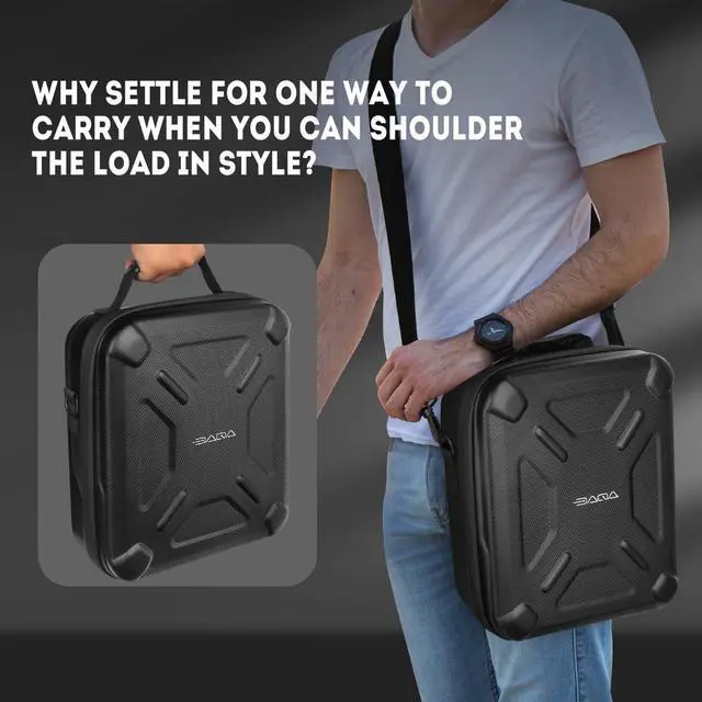 Alt view image 6 of 7 - Ultra-Light Case for Starlink Mini, Waterproof EVA Shockproof Bag | Easy-Clean Surface, 1.7lbs, Rain-Resistant Zipper, Shock Protection, for Travel & Camping Starlink Mini Accessories