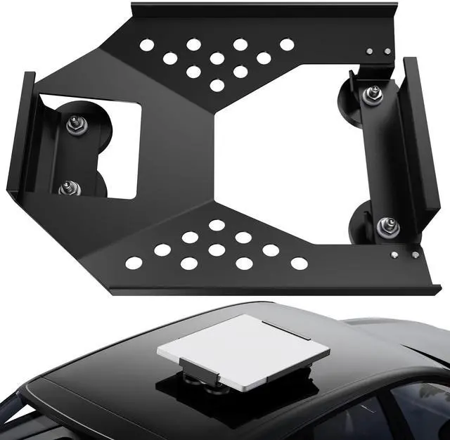 Main image of for Starlink Mini Mount, Magnetic Starlink Mini Car Mount Base Suction Cup Accessories Truck RV Flat Rack Roof Sunroof Kit Boat V4for Camping, High-Speed & Extreme Conditions (Black)