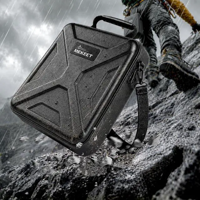 Alt view image 3 of 7 - Starlink Mini Case - Ultra-Light Portable Storage Case for Starlink Mini Accessories, Dual Carry case OptionsShockproof & Splash-Resistant, Ideal for Travel, Camping, RV Adventure (Black)