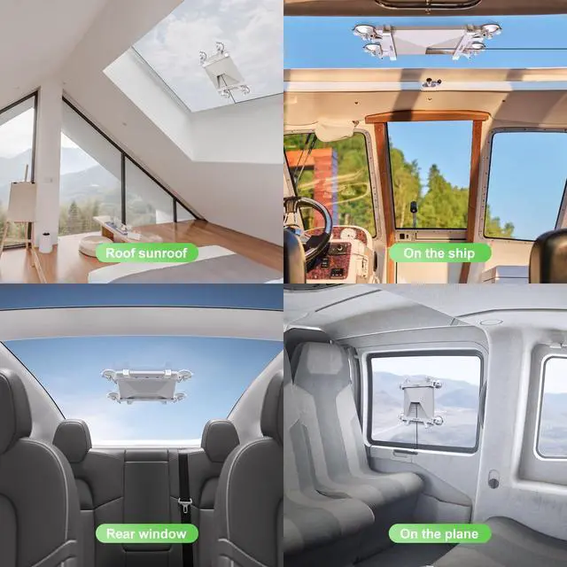 Alt view image 7 of 7 - for Starlink Mini Mount for Car,for Starlink Mini Suction Cup Mount | Strong Vacuum Base,Quick-Release,Stability Mounting Kit Accessories for Sunroof/Front/Rear Window/Roof/dashboard/windshield