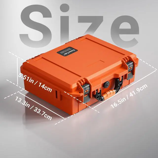 Alt view image 2 of 7 - Starlink Mini Case Travel with Tripod, Orange | Hard Case, Precision Cut Foam, Waterproof, Portable, For Camp