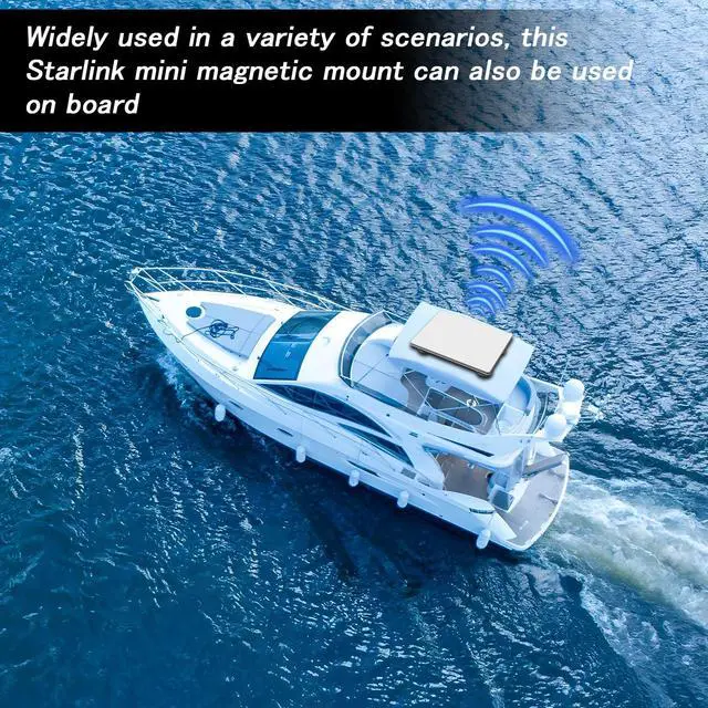 Alt view image 4 of 6 - Starlink Mini Roof Mount, Starlink Car Mini Magnetic Mount/Accessories | with Heavy Duty Magnet Bases, Quick Release, Compact and Portable, Suitable for RV, Car, Boat, Yacht, Truck