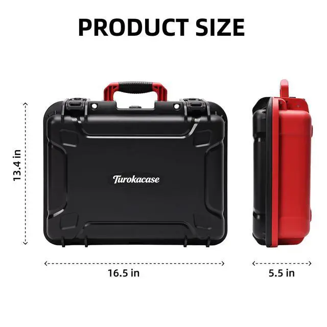 Alt view image 3 of 7 - Starlink Mini Case, IP67 Waterproof Hard Carrying Case with Custom Foam | Custom-Fit Storage for Starlink Mini Accessories, Pipe Adapter, Power Supply and DC Power Cable for RV, Camping and Travel