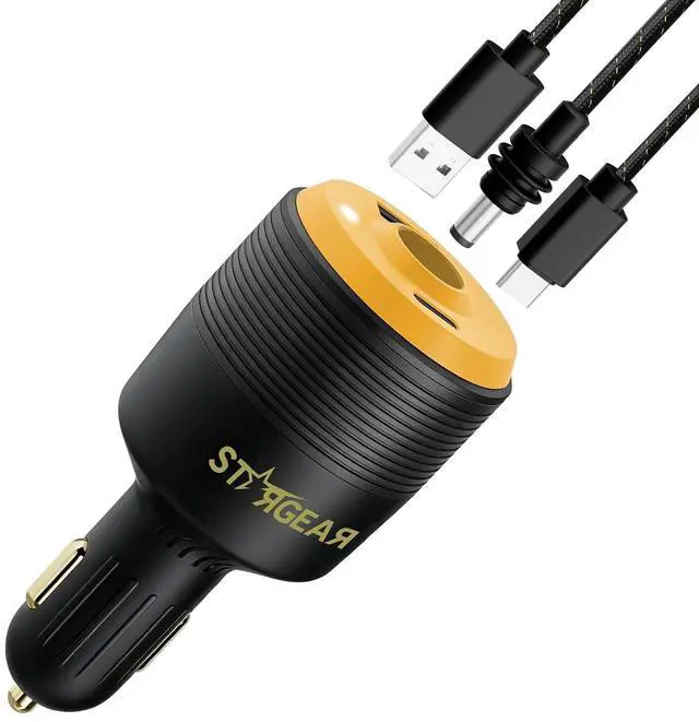 Main image of Starlink Mini 3-in-1 Car Adapter, 12V to 30V DC Step Up Converter with Dual USB Ports, 60W Car Cigarette Lighter Adapter for Starlink Mini, Supports 16AWG 50M Cable,Ideal for RV,Boat,Trailer