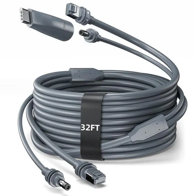 Main image of for Starlink Mini Ethernet Cable with Power Cord, 3 in 1 ( 32.8FT / 10M ) | RJ45 to RJ45 / DC to DC/DC to C, Replacement Waterproof Extension for Starlink Mini Cable Accessories