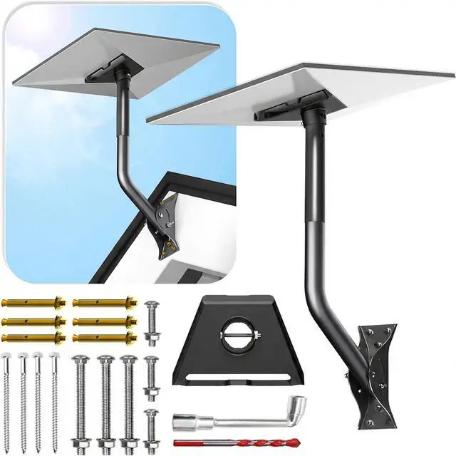 Main image of Starlink Gen 4 Mount, 360° Adjustable Heavy-Duty Roof/Wall/Eave Bracket for Standard V3 V4 4X Dish, Weatherproof Aluminum Adapter Satellite Internet Mount
