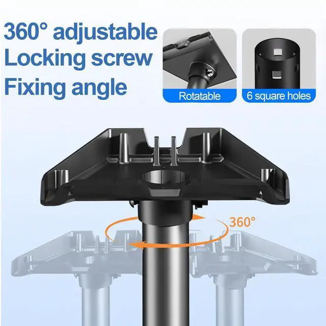 Alt view image 4 of 7 - Starlink Gen 4 Mount, 360° Adjustable Heavy-Duty Roof/Wall/Eave Bracket for Standard V3 V4 4X Dish, Weatherproof Aluminum Adapter Satellite Internet Mount