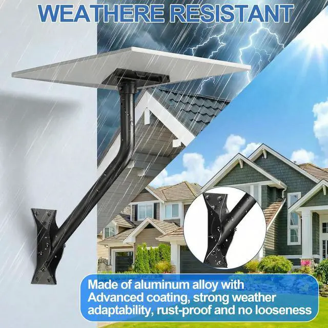 Alt view image 7 of 7 - Starlink Gen 4 Mount, 360° Adjustable Heavy-Duty Roof/Wall/Eave Bracket for Standard V3 V4 4X Dish, Weatherproof Aluminum Adapter Satellite Internet Mount