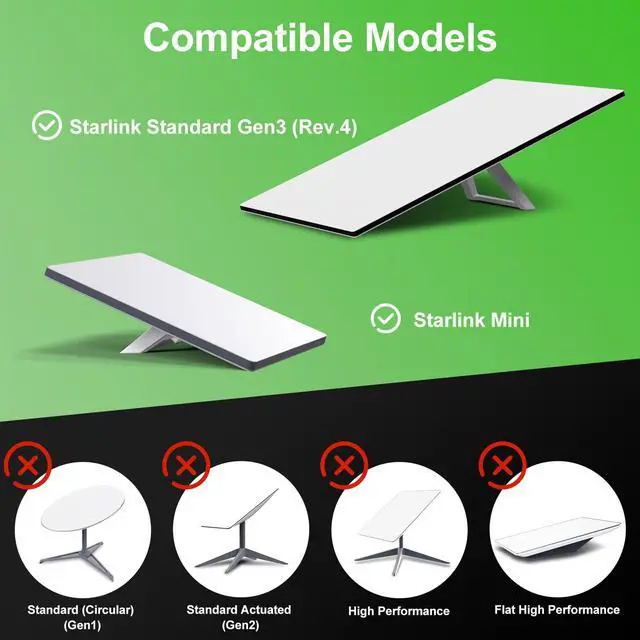 Alt view image 2 of 7 - for Starlink Gen 3/4/5 Cable 150FT/46M Standard 4/4X/V4/V5/MINI/MINI X | linkoostar Replacement Rectangular Satellite Waterproof Extension Ethernet Cable Cord for Starlink Accessories