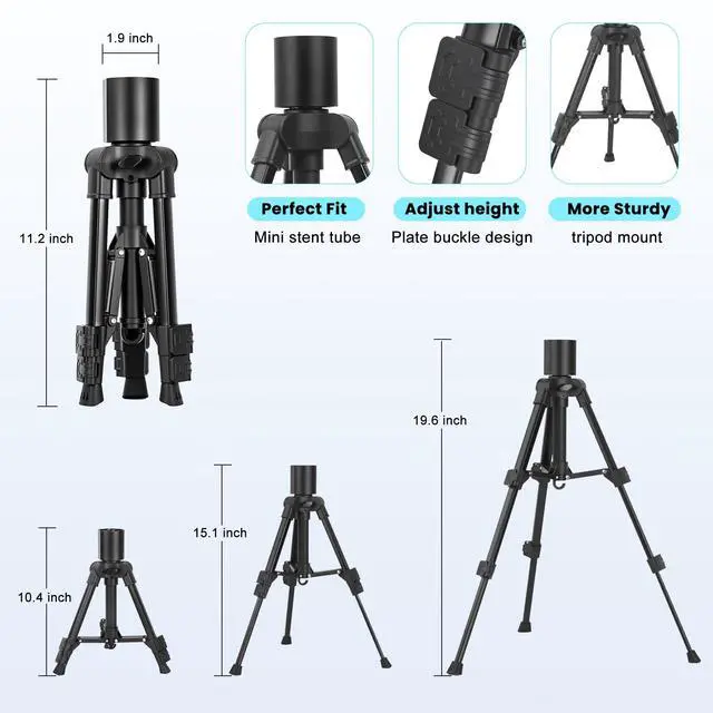 Alt view image 4 of 7 - for Starlink Mini Mount - Lightweight Tripod for Outdoor, Camping, and Roof Setup | Starlink Mini Accessories