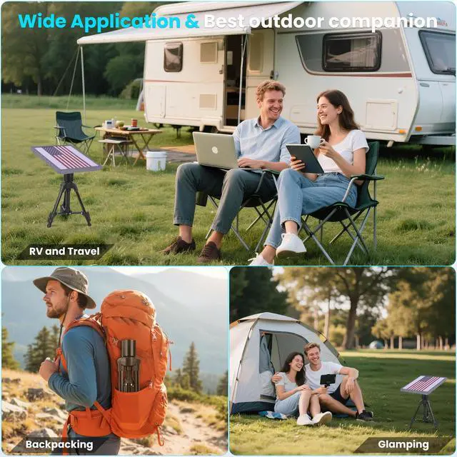 Alt view image 7 of 7 - for Starlink Mini Mount - Lightweight Tripod for Outdoor, Camping, and Roof Setup | Starlink Mini Accessories