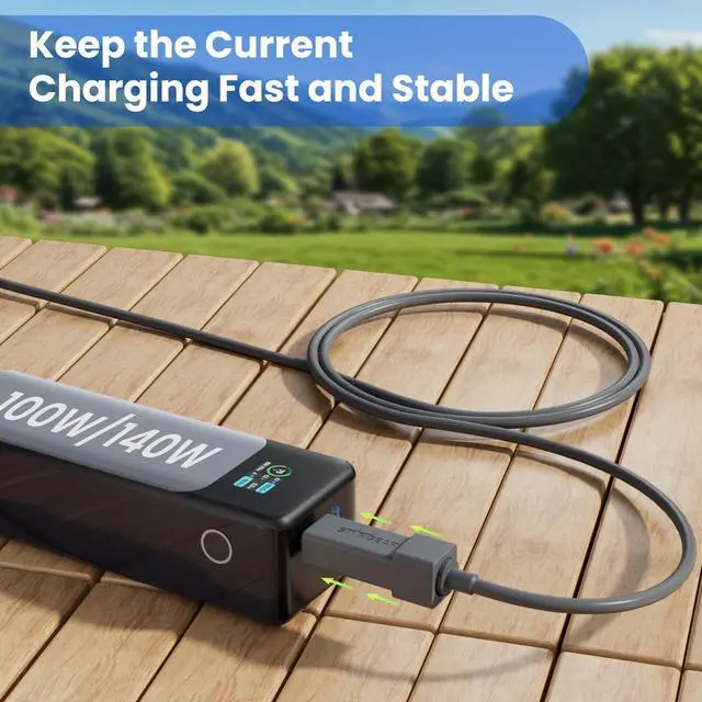 Alt view image 6 of 7 - Starlink Mini Cable Adapter, USB C to DC Adapter Power Cable Adapter for Starlink Mini, USB C Male to DC Female for Power Cord Work with 20V/100W, 28V/140W PD Power Source
