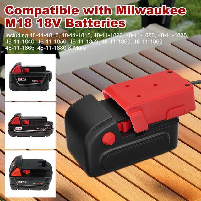 Alt view image 4 of 5 - Starlink Mini Battery Adapter Compatible with Milwaukee M18, Starlink Mini Power Cable for 18V Battery, 3.2FT 18AWG Battery Adapter DC Power Cable