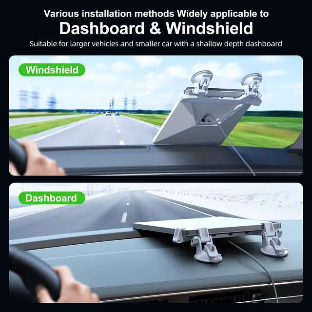 Alt view image 3 of 7 - for Starlink Mini Car Mount for Dashboard,for Starlink Mini Mounting Kit | Linkoostar Starlink Car Suction Cup Mount Accessories for Dashboard & Windshield Ensures Stable Satellite Signal Setup