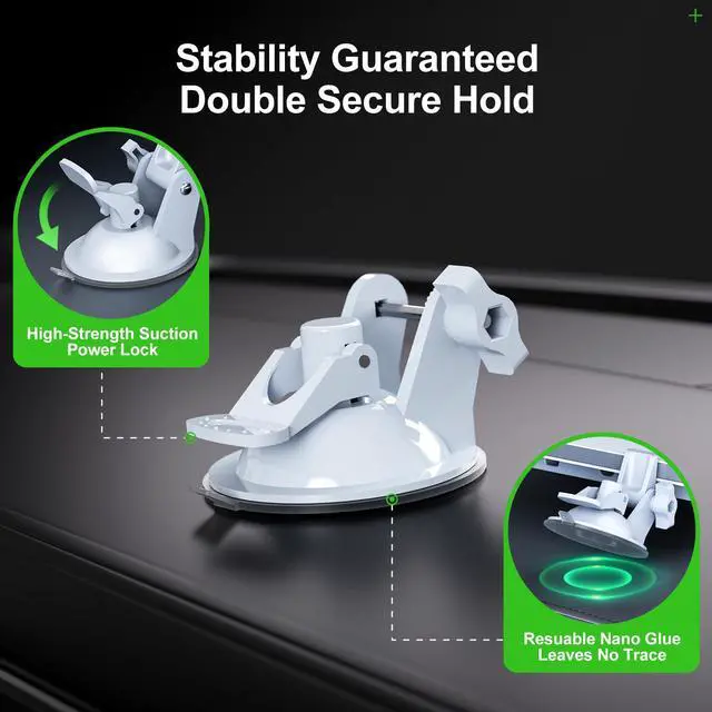 Alt view image 4 of 7 - for Starlink Mini Car Mount for Dashboard,for Starlink Mini Mounting Kit | Linkoostar Starlink Car Suction Cup Mount Accessories for Dashboard & Windshield Ensures Stable Satellite Signal Setup