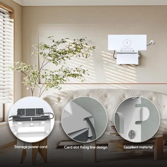 Alt view image 7 of 7 - 2-in-1 Wall Mount for Starlink 4X Gen3 Router & Power Supply | Starlink Gen 3/UTR-32 /Standard 4X Router & Power Supply Wall Mount, ABS Bracket with Cable Management for Home, RV & Boat