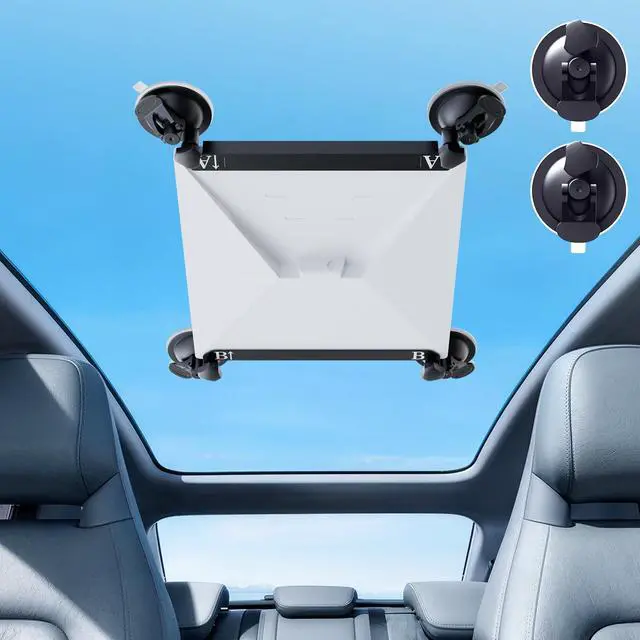 Alt view image 2 of 7 - Starlink Mini Mount, Starlink Mini Suction Cup Mount for Car Windows & Sunroofs, Secure Mounting Kit with 2 Spare Cups & Anti-Slip Pad,All-Weather Stability for RVs, Trucks & Boats(Black)