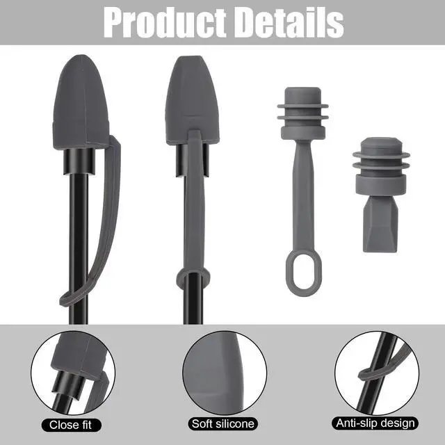 Alt view image 4 of 7 - 6pcs Cable Silicone Caps for Starlink Mini Dust-Proof Waterproof Covers | Dust-Proof Waterproof, Cable and Power Port Protective Covers, Seal Plugs Accessories, for Antenna Ends & Router, Gray