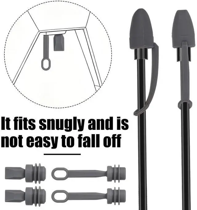 Alt view image 5 of 7 - 6pcs Cable Silicone Caps for Starlink Mini Dust-Proof Waterproof Covers | Dust-Proof Waterproof, Cable and Power Port Protective Covers, Seal Plugs Accessories, for Antenna Ends & Router, Gray
