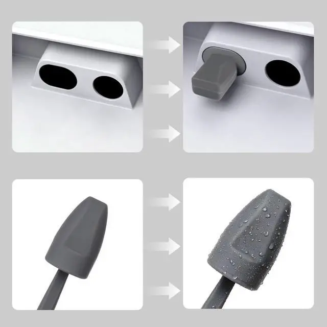 Alt view image 6 of 7 - 6pcs Cable Silicone Caps for Starlink Mini Dust-Proof Waterproof Covers | Dust-Proof Waterproof, Cable and Power Port Protective Covers, Seal Plugs Accessories, for Antenna Ends & Router, Gray