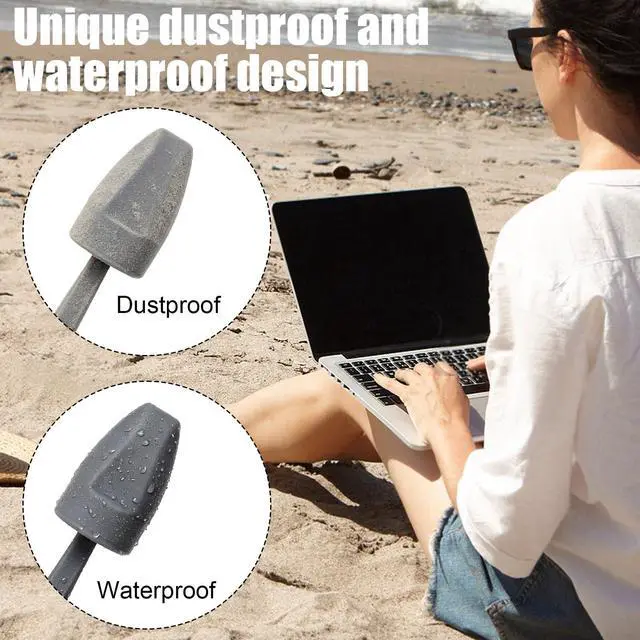 Alt view image 7 of 7 - 6pcs Cable Silicone Caps for Starlink Mini Dust-Proof Waterproof Covers | Dust-Proof Waterproof, Cable and Power Port Protective Covers, Seal Plugs Accessories, for Antenna Ends & Router, Gray