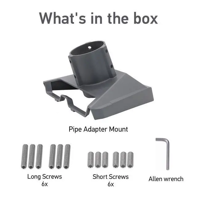 Alt view image 6 of 7 - Starlink Standard Gen 3/4/4X Pipe Adapter Mount, Secure Pole Mount Kit for Roof, RV&Outdoor Installation, Heavy-Duty Weatherproof Aluminum Adapter for Starlink V3/V4 Standard Dish, Pipe Not Included
