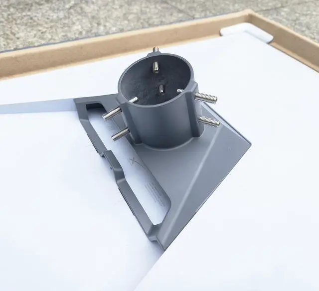 Alt view image 5 of 7 - Starlink Standard Gen 3/4/4X Pipe Adapter Mount, Secure Pole Mount Kit for Roof, RV&Outdoor Installation, Heavy-Duty Weatherproof Aluminum Adapter for Starlink V3/V4 Standard Dish, Pipe Not Included