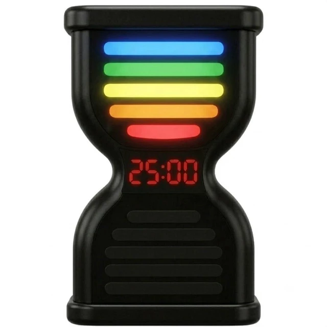 Main image of Pomodoro Timer for Productivity, Visual Countdown with Light Flow, Flip Timer 25/5 min, Custom Countdown Count-up, USB-C Rechargeable, Silent, Study for Kids Students ADHD Gift Work Classroom Office