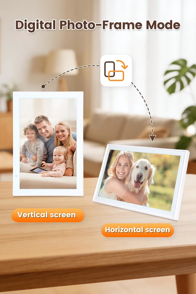Alt view image 7 of 7 - 10.1" Digital Calendar, No Subscription, Compact Family Planner | Compact HD Touchscreen Calendar with Chore Tracking, Meal Planning, Family Sync and Digital Photo Frame for Small Spaces