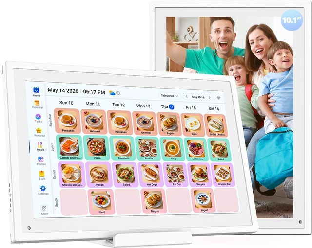 Main image of 10.1" Digital Calendar Electronic Calendar for Busy Families - HD Touchscreen Chore Chart Star Rewards Meal Planner, Auto Sync Third-Party Cal, No Subscription, Digital Picture Frame, Gift for Mom Dad