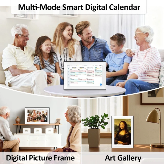 Alt view image 5 of 7 - 10.1" Smart Digital Calendar Family Planner with Rewards | FHD touchscreen, chore chart with rewards, meal planner, photo frame, WiFi sync, family organizer, free app, Christmas gift