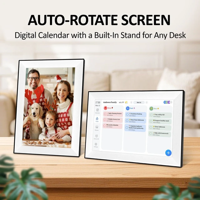 Alt view image 6 of 7 - 10.1" Smart Digital Calendar Family Planner with Rewards | FHD touchscreen, chore chart with rewards, meal planner, photo frame, WiFi sync, family organizer, free app, Christmas gift