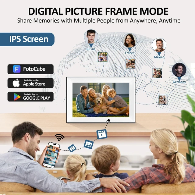 Alt view image 7 of 7 - 10.1" Smart Digital Calendar Family Planner with Rewards | FHD touchscreen, chore chart with rewards, meal planner, photo frame, WiFi sync, family organizer, free app, Christmas gift