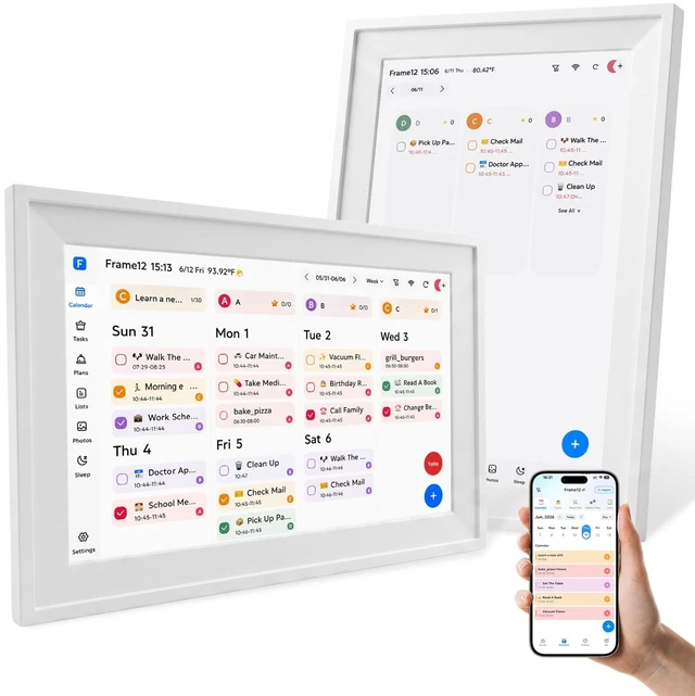 Main image of 10.1" Smart Digital Calendar, Two - Way Sync with Phones,Chore Charts,Achievement Rewards, AI Meal Planning,Smart Touchscreen Interactive Display for Family Schedules and Cloud Photo