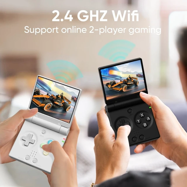 Alt view image 4 of 7 - Mini Flip Retro Handheld Game Console, 2.8 Inch 750*560 IPS Screen, Portable Linux Emulator Handheld, Gift for Men & Women, Black
