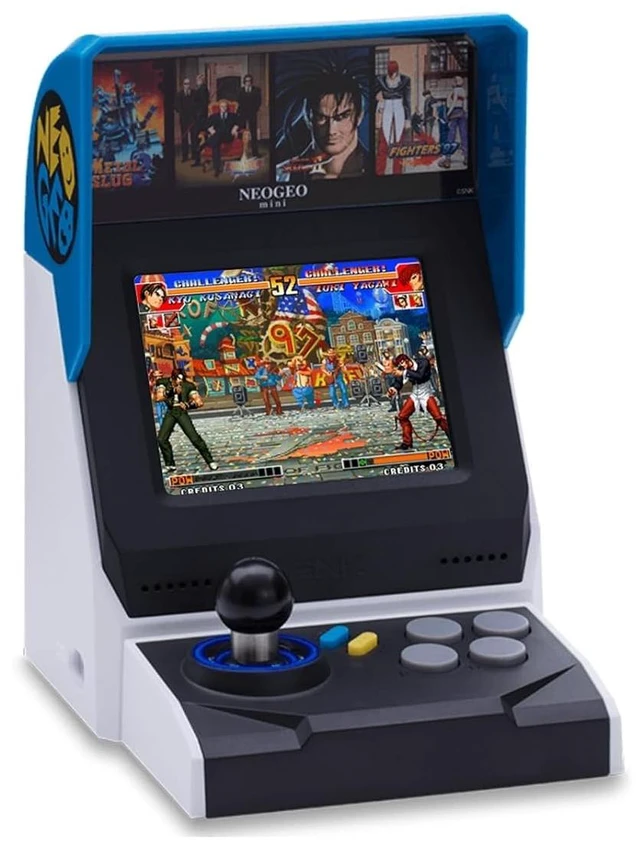 Main image of SNK 40th Anniversary NEOGEO MINI Arcade Console, 3.5" Screen with 40 Classic Games(KOF/Metal Slug Series), TV Output Compatible, Dual Controller Ports, Mini Arcade Collector's Edition Gift Set