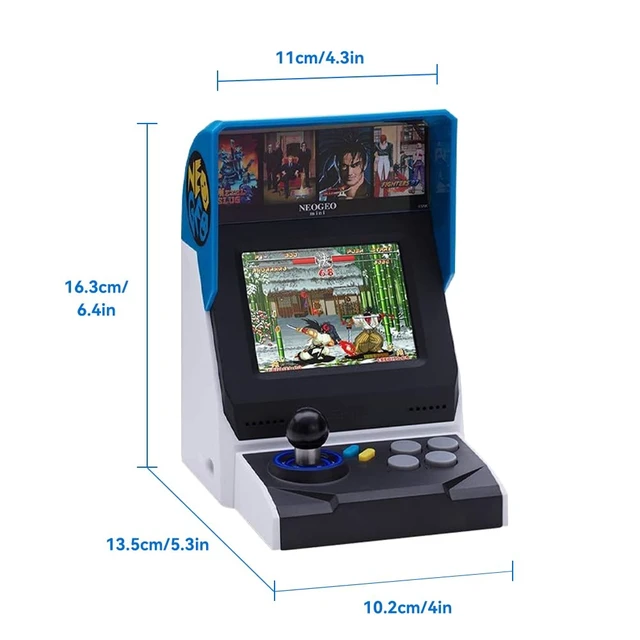 Alt view image 2 of 7 - SNK 40th Anniversary NEOGEO MINI Arcade Console, 3.5" Screen with 40 Classic Games(KOF/Metal Slug Series), TV Output Compatible, Dual Controller Ports, Mini Arcade Collector's Edition Gift Set