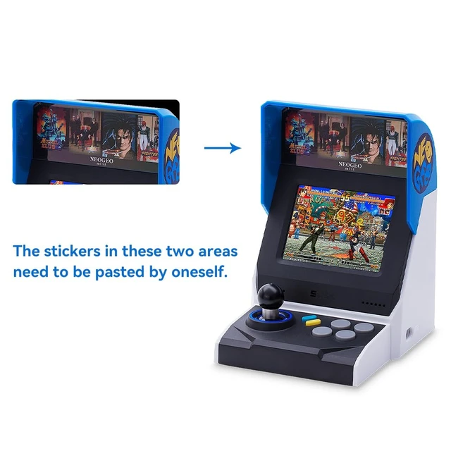 Alt view image 3 of 7 - SNK 40th Anniversary NEOGEO MINI Arcade Console, 3.5" Screen with 40 Classic Games(KOF/Metal Slug Series), TV Output Compatible, Dual Controller Ports, Mini Arcade Collector's Edition Gift Set