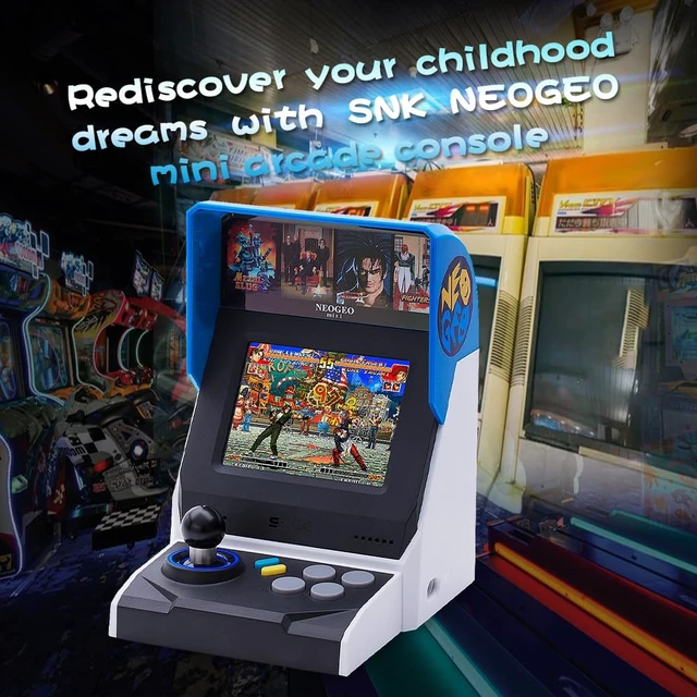 Alt view image 4 of 7 - SNK 40th Anniversary NEOGEO MINI Arcade Console, 3.5" Screen with 40 Classic Games(KOF/Metal Slug Series), TV Output Compatible, Dual Controller Ports, Mini Arcade Collector's Edition Gift Set