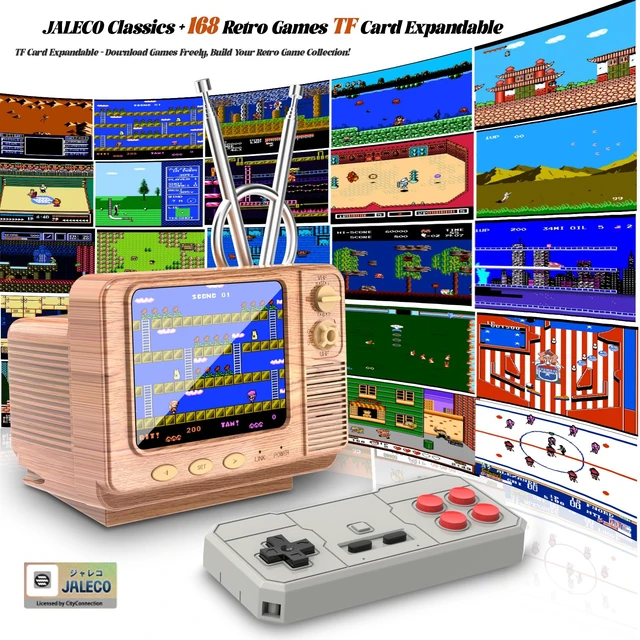 Alt view image 2 of 6 - Retro Handheld Game Console - GV300S JALECO+168 Classic Games Mini TV Style with 3.0 Inch IPS Screen, Save Search, Support 2-Player & Dual Console Type-C Link