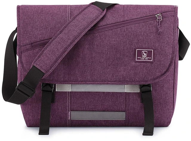 Main image of Messenger Bag for Women, 17 Inch Laptop Crossbody Bags Men Casual Satchel Shoulder Bag College Travel Office Briefcase