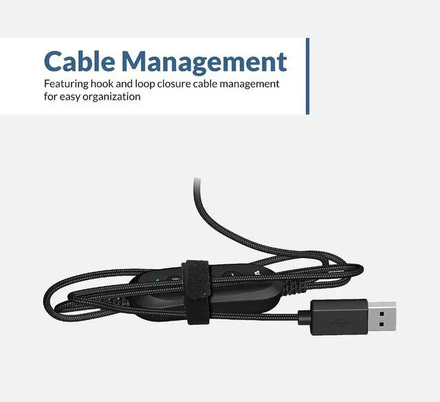 Alt view image 7 of 7 - Cyber Acoustics AC-5008A USB-A Headset with in-Line Volume Control | Wired USB Headphones with Mic, In-Line Volume and Mute Controls, Classroom or Home, Made with 60% Recycled Plastic
