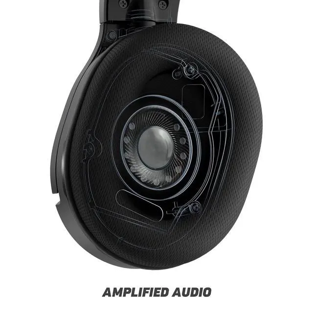 Alt view image 2 of 7 - Turtle Beach Recon 200 Gen 2 Wired Multiplatform Gaming Headset, Xbox, PS5 | Xbox Series X|S & Xbox One, PlayStation, PS4, PC, Powered Bass Boost, Flip-to-Mute Mic, Mic Monitoring, Memory Foam, Black